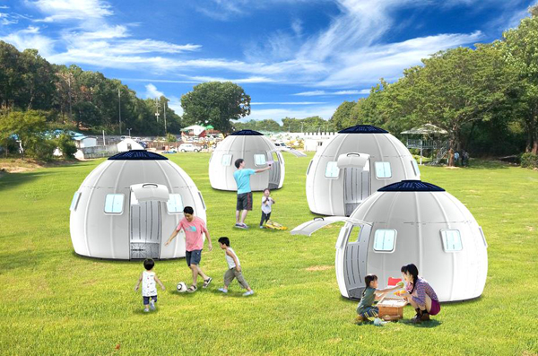 DIYで組み立てられるドーム型ハウス「EZDOME HOUSE(イージードーム