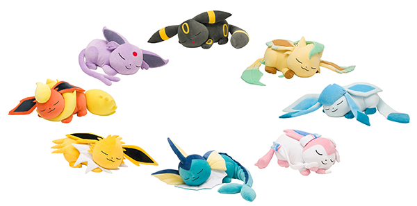 すやすやブイズ ブラッキー リーフィア ブースター シャワーズ サンダース