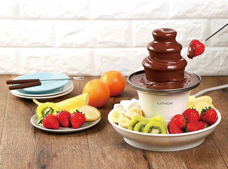 ライソン、「チョコレートフォンデュのタワー」を家庭で楽しめる卓上