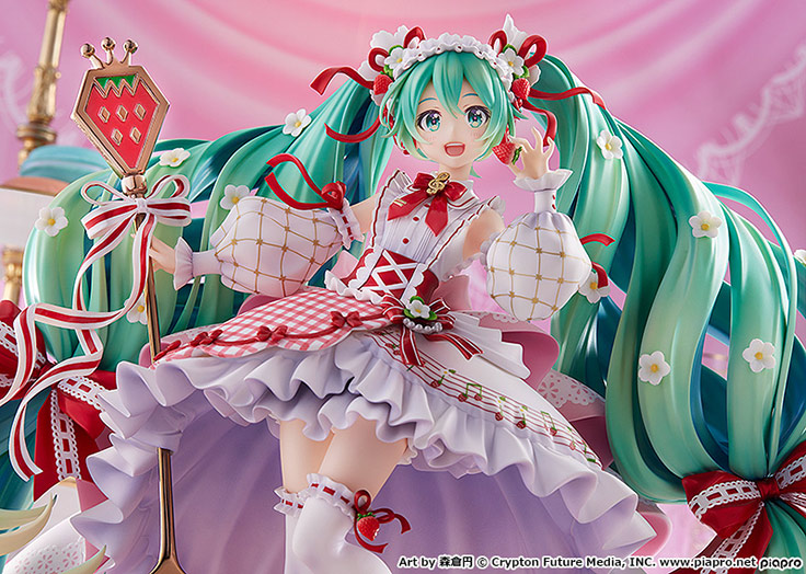 グッドスマイルカンパニー、「初音ミク」の15周年記念で苺をモチーフにしたフィギュアを発売 ｜デザインを深掘り MdN