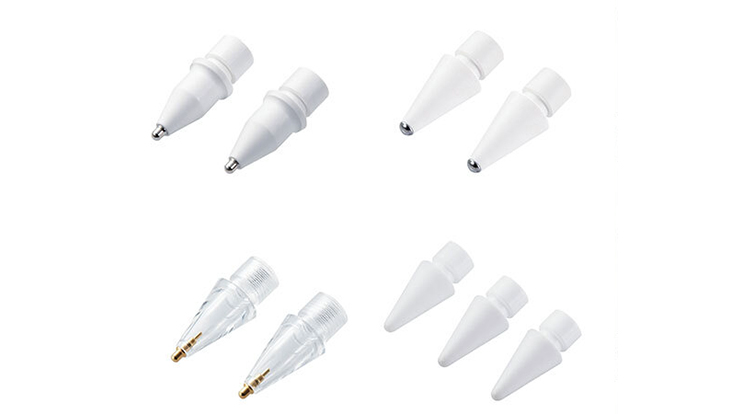 エレコム、Apple Pencil向けに描き心地が異なる4タイプの「交換ペン先