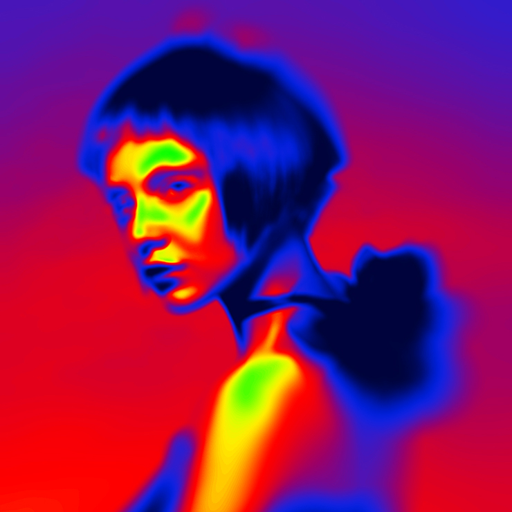 Photoshopでサーモグラフィー風のビジュアルを作るベース