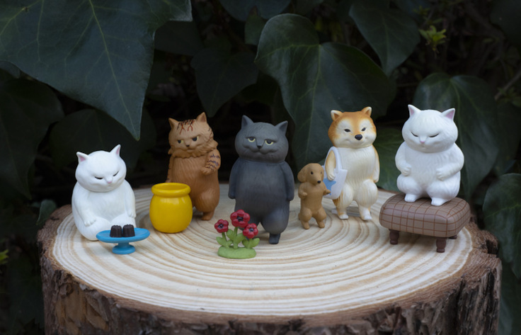 ケンエレファント、カマノレイコ氏が描くぽってりした動物たちの