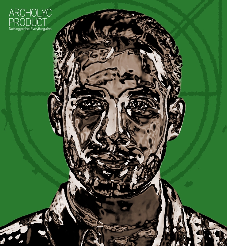 【Photoshop】クロムフィルターで液体金属風のポートレートを表現する（リキッドメタル／SF）