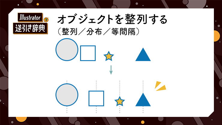Illustrator（イラレ）】オブジェクトを整列する方法（整列