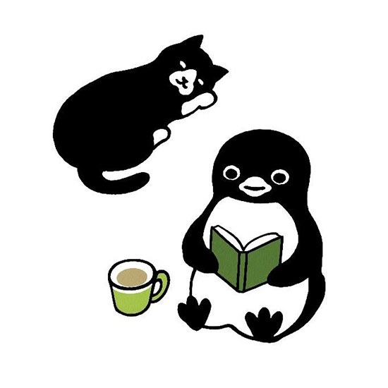 ペンギンの版画 113/200 限定版コーヒータイム坂崎千春コーヒー