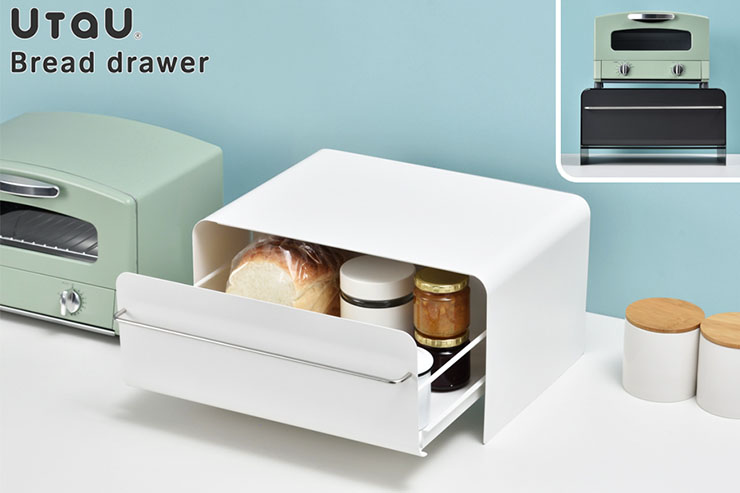 UtaU、トースターの下に置ける「ブレッドドロワー」を発売 ｜デザイン