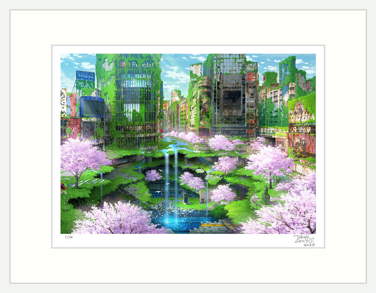 見慣れた東京の街を廃墟として描く東京幻想氏の作品展が開催