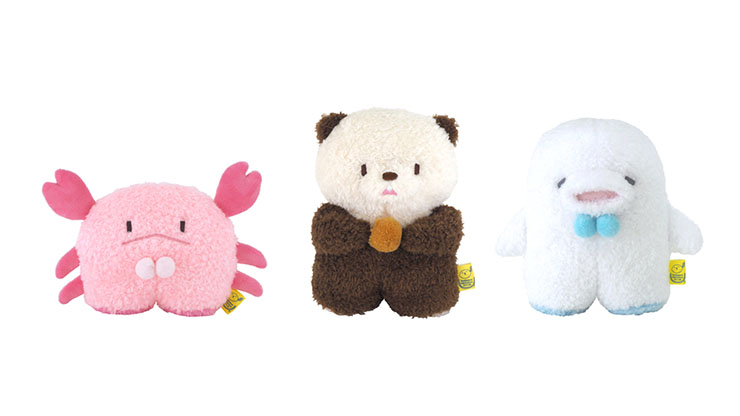 ヴィレヴァン、おっとり癒し系ぬいぐるみ「たっとん」から海のなかま