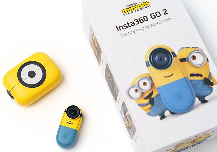 アスクが小型アクションカメラ「Insta360 GO 2 ミニオンズ特別版」の