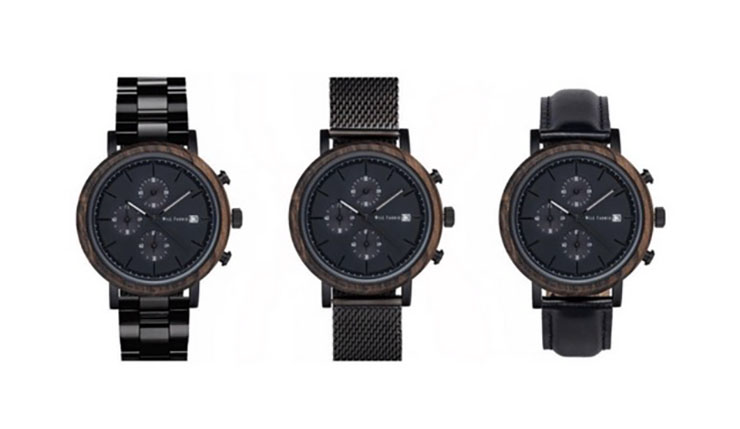 Wils Fabrik Chrono WXL ドイツ製腕時計 黒檀×ステンレス Wils Fabrik - CHRONO WXL Set - Wils Fabrik