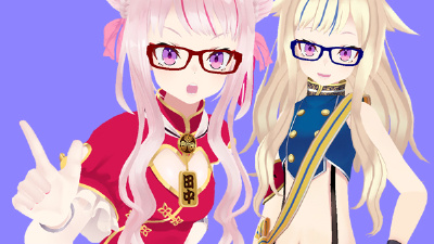 HIMEHINA ヒメヒナ　田中ヒメ 鈴木ヒナ　ラウンドワン限定　コラボ　後半 テクテクテクテク」とVTuber田中ヒメ、鈴木ヒナのコラボ開始