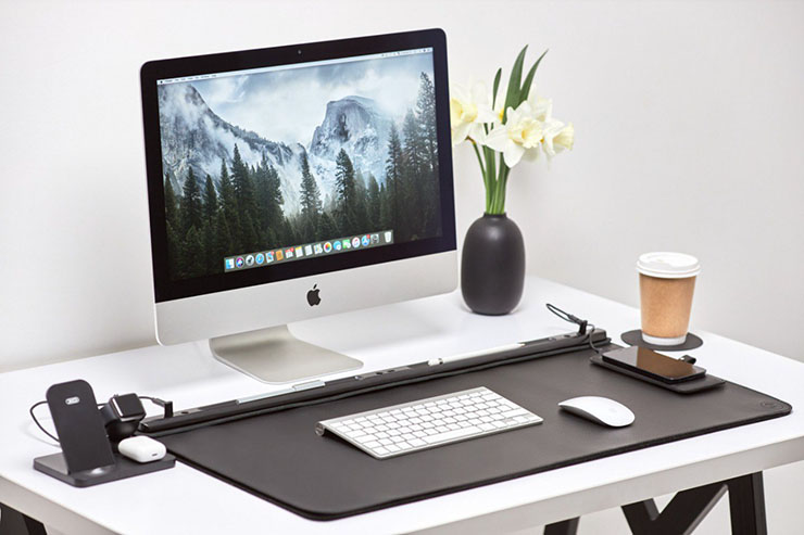 office KAKU、デスクの上をすっきり整頓できるデスクマット「LeMat