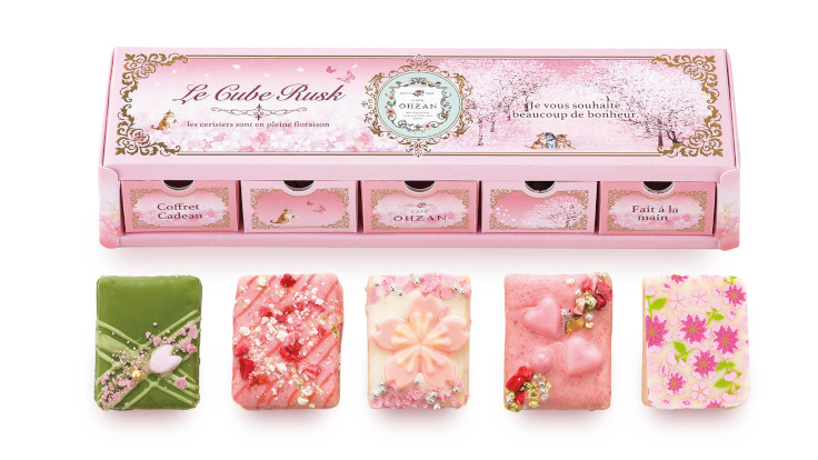 CAFE OHZAN、桜をモチーフにした華やかなデザインの限定ラスクを発売