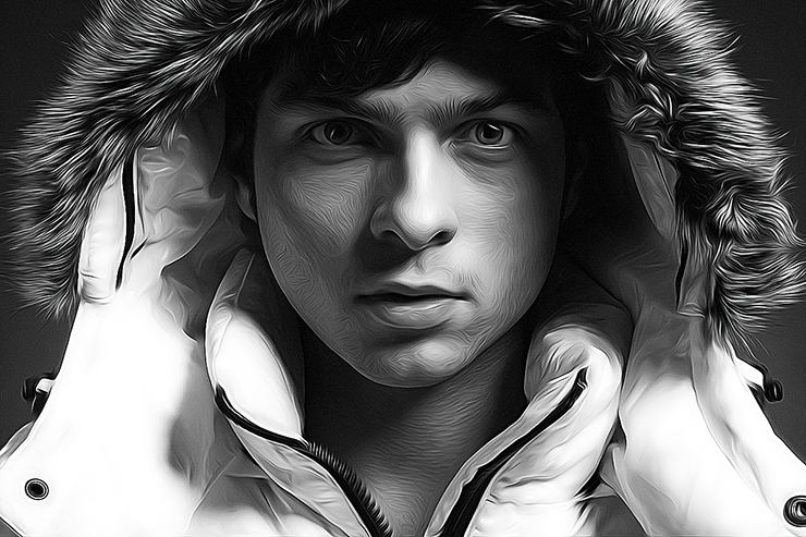 Photoshopで人物写真を油絵風・絵画風のグラフィックに加工する