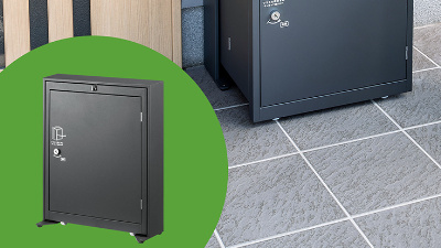 在宅ワーカー必見の宅配ボックス「DB-BOX5」。未使用時には折りたため