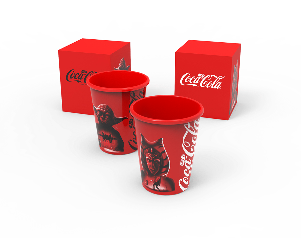コカ・コーラ×スター・ウォーズ」の18キャラで全45種の限定デザイン