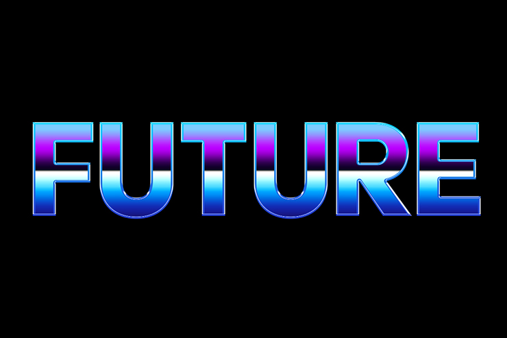 レトロフューチャーなロゴのベースが完成