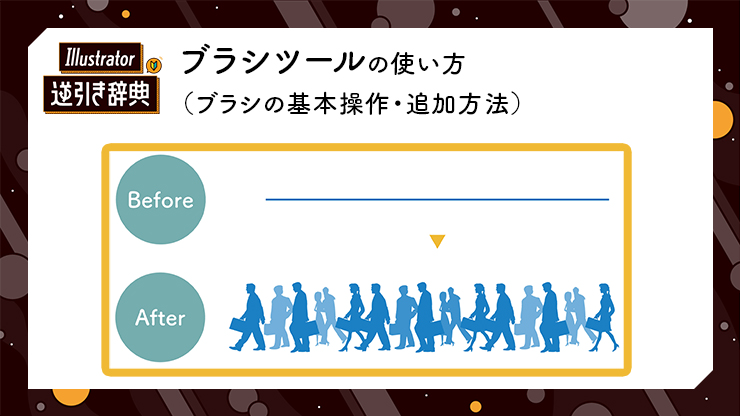 Illustrator（イラレ）のブラシツールの使い方（ブラシの基本操作