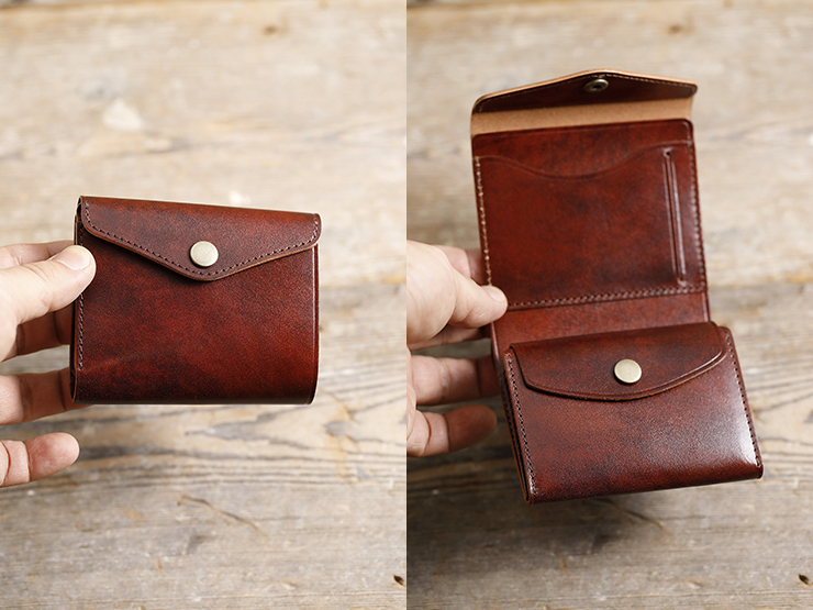 大人が満足する、ヴィンテージ風コンパクトウォレット ～コイン