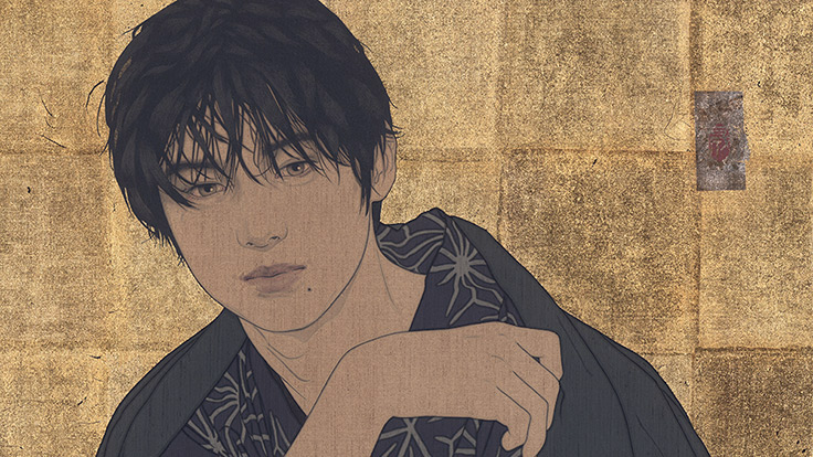 池永康晟 ジクレー版画 「花迷彩・穂波」 限定50 池永康晟の穂波さんに魅せられ・・・』