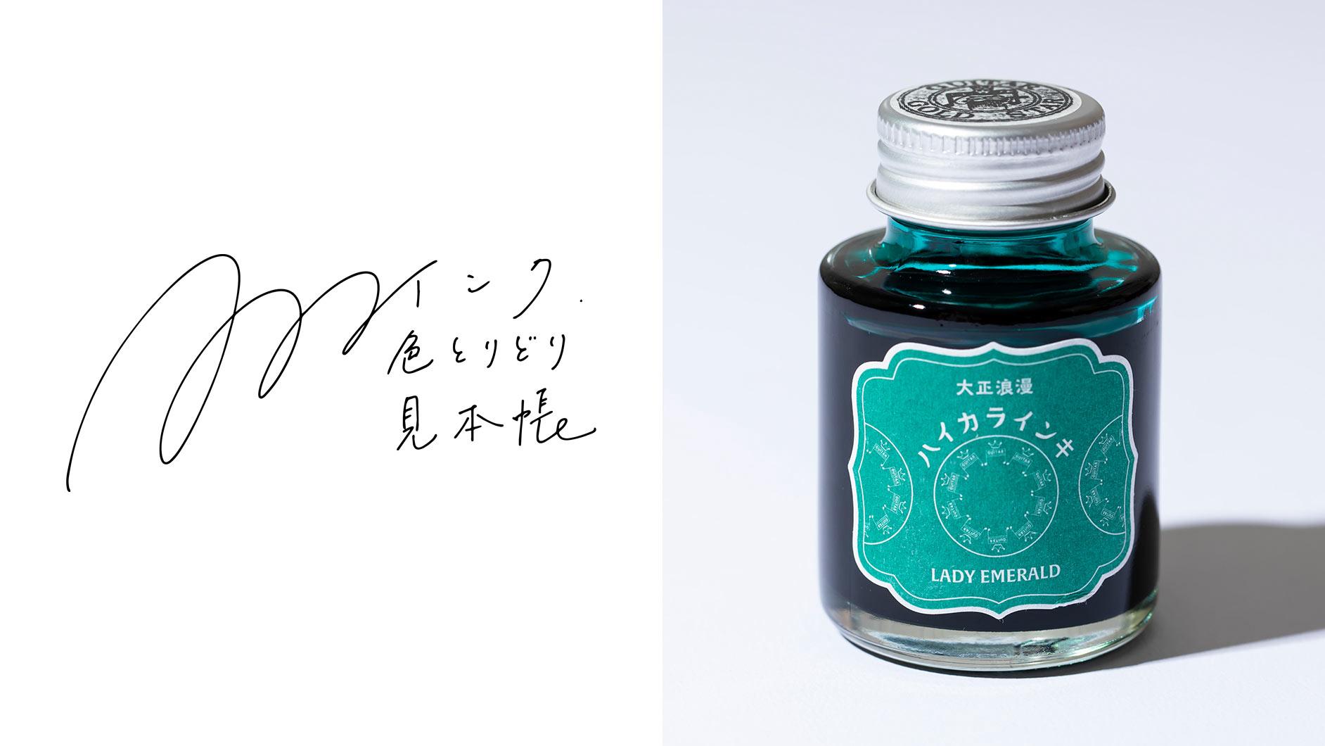 万年筆のインク図鑑＆見本帳【緑色のインク】寺西化学工業「ギター