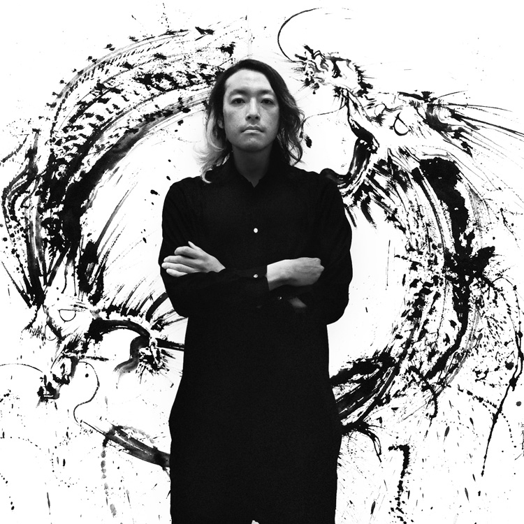 水墨画 辰 美術品 辰年 干支水墨画】2024辰年「龍」お年賀色紙創作風景-前編- - YouTube
