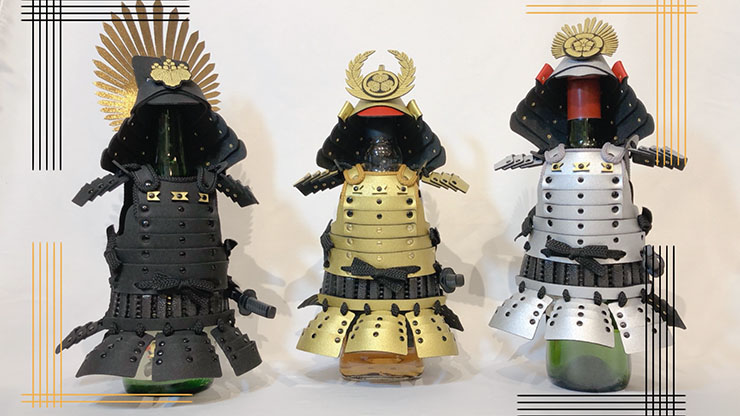 POTATO、甲冑をモチーフにしたボトルカバー「日本刀ピックつきボトル