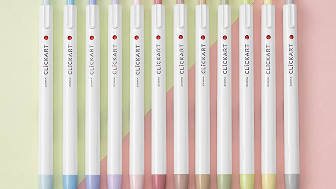 ゼブラ、「クリッカート」より12種類の優しい色合いの新色を発売