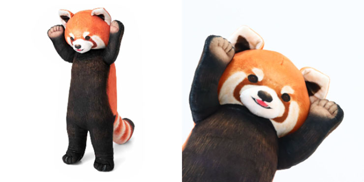 【未開封2セット】レッサーパンダに威嚇されるお昼寝クッション YOU+MORE! レッサーパンダに威嚇される お昼寝クッション｜YOU+