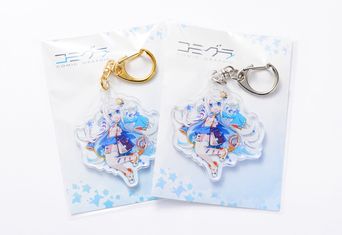 グラフィック、見る角度で色が変わる「オーロラアクリルキーホルダー印刷」の取り扱いを開始