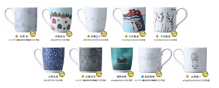 ノリタケ、ノリタケボーンチャイナのマグカップ「ART NAGOYA